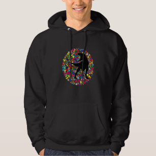 Dino-dag Dinosaur Kleurrijke Trex Dinosaur met sti Hoodie