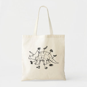 Dino, de andere witte canvas tas