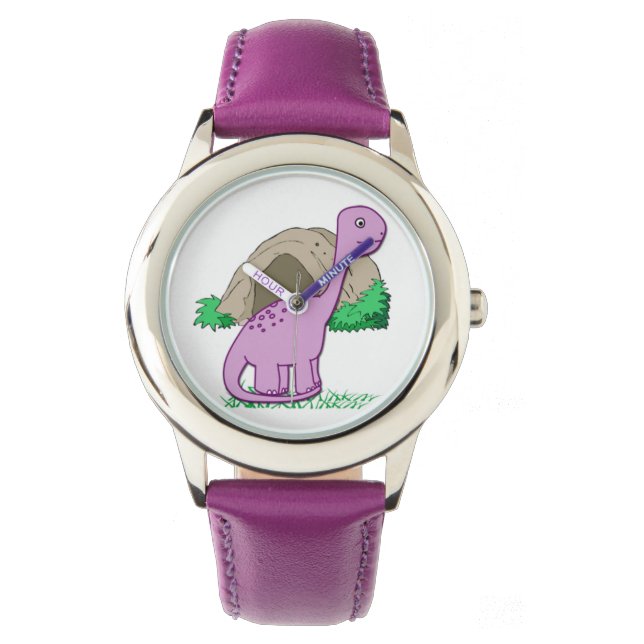 Dino de Dinosaur Leuk Kind horloge (Voorkant)