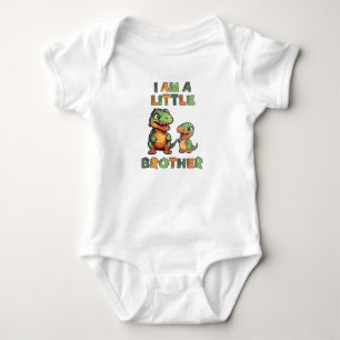 Dino de kleine broer baby body romper