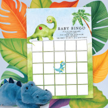 Dino Delight Baby shower Bingogame