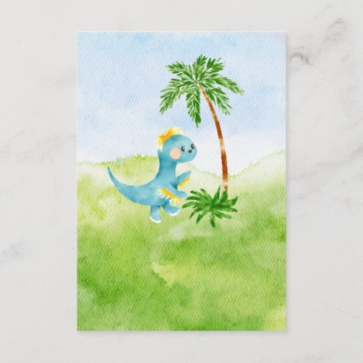 Dino Delight Boek voor Baby Informatiekaartje (Achterkant)