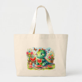 Dino Delight Grote Tote Bag