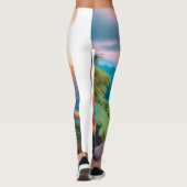 Dino Delight: Mooie dinosaurus gedrukte Leggings" Leggings (Achterkant)