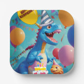 Dino Delight voor Kleine Roarers Papieren Bordje (Voorkant)