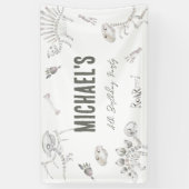 Dino Delving Verjaardag Welkom  Spandoek (Verticaal)