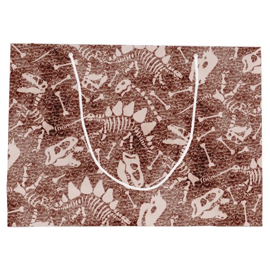 Dino Dig brown Groot Cadeauzakje (Achterkant)