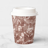 Dino Dig brown Papieren Bekers (Rechts)