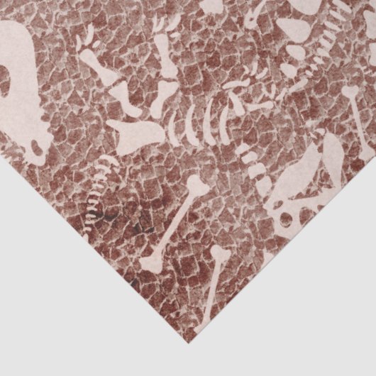 Dino Dig Dino botten bruin Tissuepapier (Detail)