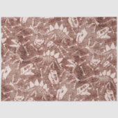 Dino Dig Dino botten bruin Tissuepapier (Voorkant)