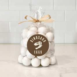 Dino Dig Dinosaurus Eieren Uitgraving Verjaardagst Ronde Sticker