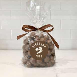 Dino Dig Dinosaurus Pop Uitgraving Verjaardagstrak Ronde Sticker