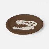 Dino Dig Dinosaurus Uitgraving Verjaardagsfeest Papieren Bordje (Gekanteld)