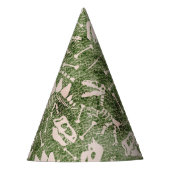 Dino Dig green Feesthoedjes (Voorkant)