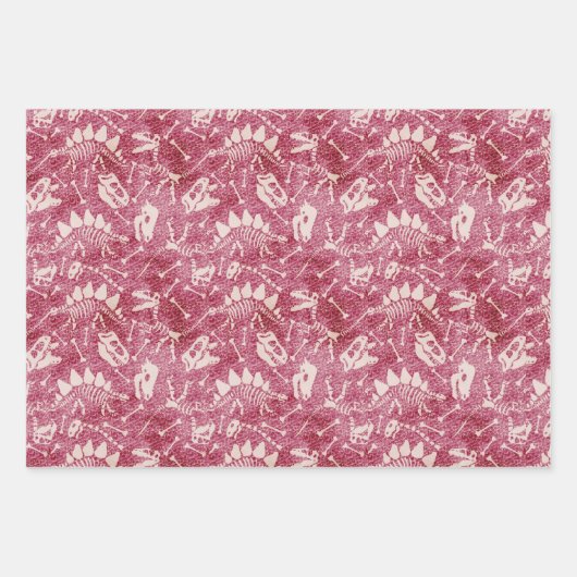 Dino Dig, meerkleurig Inpakpapier Vel (Voorkant 2)