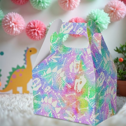 Dino Dig Rainbow Favor Box Bedankdoosjes