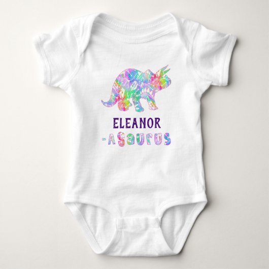 Dino Dig Rainbow Romper (Voorkant)
