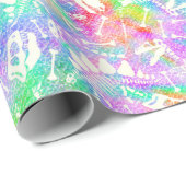 Dino Dig-regenboog Cadeaupapier (Rol Hoek)