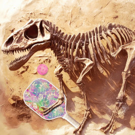 Dino Dig-regenboog Pickleball Paddle