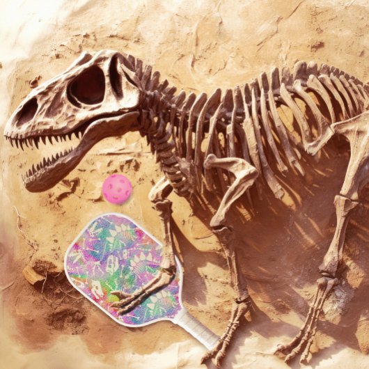 Dino Dig-regenboog Pickleball Paddle