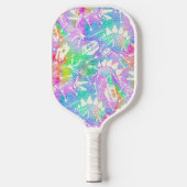 Dino Dig-regenboog Pickleball Paddle (Voorkant)