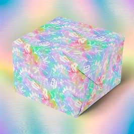 Dino Dig-regenboog Tissuepapier