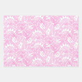 Dino Dig regenboogvapbladen Inpakpapier Vel (Voorkant 3)