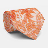 Dino Dig sinaasappel Stropdas (Opgerold)