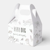 Dino Dig Verjaardag Bedankdoosjes (Voorkant Zijde)