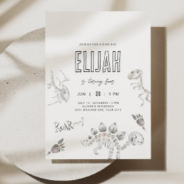 Dino Dig Verjaardag Kaart