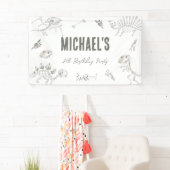 Dino Dig Verjaardag Welkom Spandoek (Insitu)