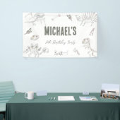 Dino Dig Verjaardag Welkom Spandoek (Beurs)