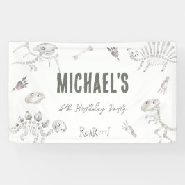 Dino Dig Verjaardag Welkom Spandoek