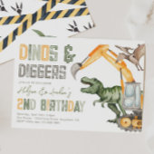 Dino Diggers 2e verjaardag Kaart