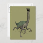 Dino Dinosaur Gallimimus Briefkaart (Voorkant / Achterkant)