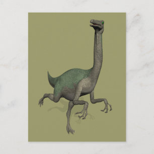 Dino Dinosaur Gallimimus Briefkaart