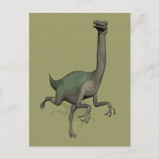 Dino Dinosaur Gallimimus Briefkaart (Voorkant)