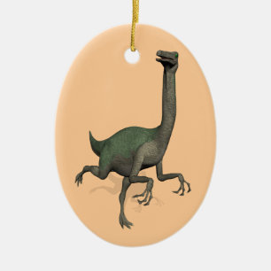 Dino Dinosaur Gallimimus Keramisch Ornament