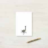 Dino Dinosaur Gallimimus Post-it® Notes (Op bureau)