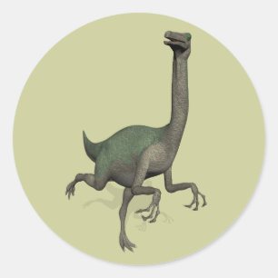Dino Dinosaur Gallimimus Ronde Sticker