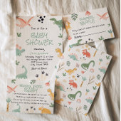 Dino Dinosaur Little Dino In The Way Baby shower Kaart