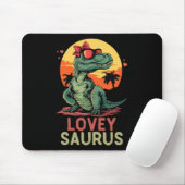 Dino Dinosaur Lovey-saurus T-rex Grappige Trex Muismat (Met muis)