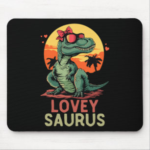 Dino Dinosaur Lovey-saurus T-rex Grappige Trex Muismat