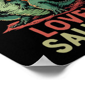 Dino Dinosaur Lovey-saurus T-rex Grappige Trex Poster (Hoek)