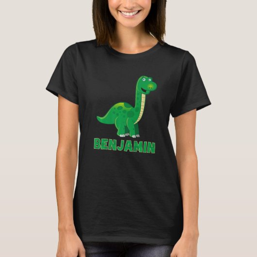 Dino dinosaur name Benjamin T-shirt (Voorkant)