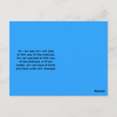 Dino Dinosaur Prehistoric Birthday Thank u Briefkaart (Achterkant)