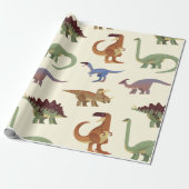 Dino Dinosaurier Cadeaupapier (Uitgerold)