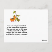 Dino Dinosaurus Verjaardag Bedankt Briefkaart (Achterkant)