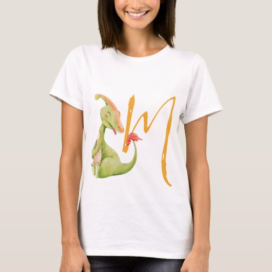 Dino Dinosaurus Verjaardagsfeestje Douche Mam T-shirt (Voorkant)