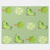 Dino Discovery Day  Fleece Deken (Voorkant (Horizontaal))